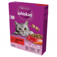 Whiskas Sucha karma dla dorosłych kotów z pyszną wołowiną 300 g