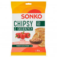 Sonko Chipsy z ciecierzycy papryka 60 g