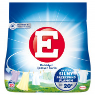 E Proszek do prania do białych i jasnych tkanin 1,10 kg (20 prań)