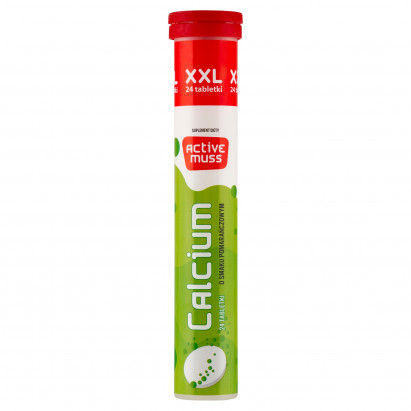 Activemuss XXL Suplement diety calcium o smaku pomarańczowym 96 g (24 x 4 g)