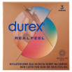 Durex Real Feel Wyrób medyczny prezerwatywy nielateksowe 3 sztuki