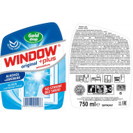 Window płyn do mycia szyb 0,75l zapas, amoniak