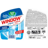 Window płyn do mycia szyb 0,5l zapas, amoniak