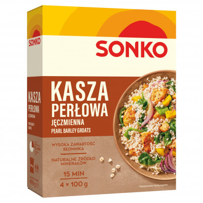 Sonko Kasza jęczmienna perłowa 400 g (4 x 100 g)