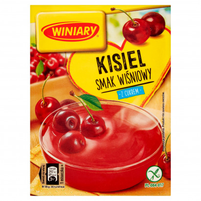 Winiary Kisiel z cukrem smak wiśniowy 77 g