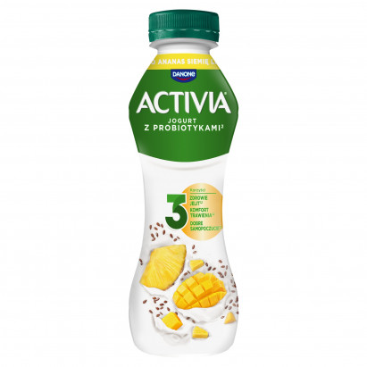 Activia Jogurt mango ananas siemię lniane 280 g