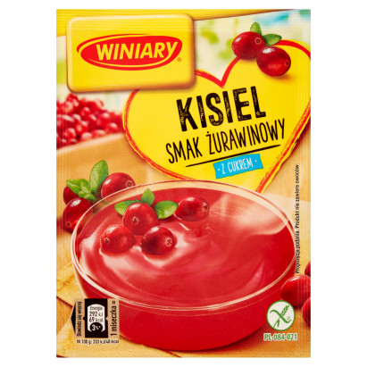 Winiary Kisiel z cukrem smak żurawinowy 77 g