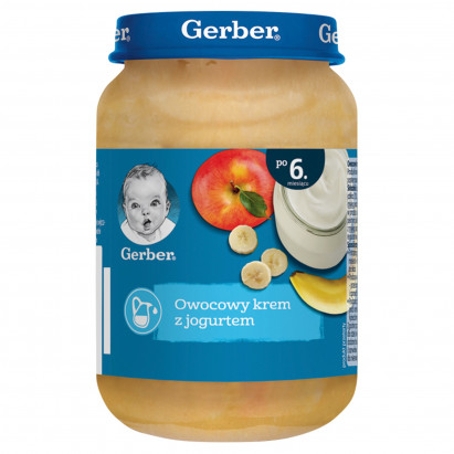 Gerber Owocowy krem z jogurtem po 6. miesiącu 190 g