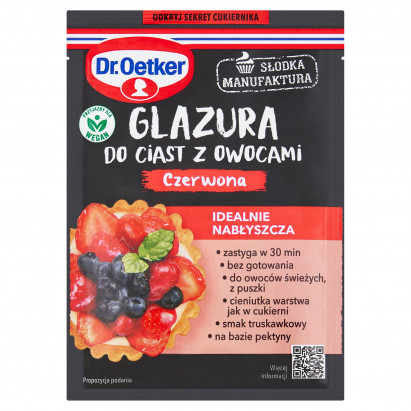 Dr. Oetker Słodka Manufaktura Glazura do ciast z owocami czerwona 10 g