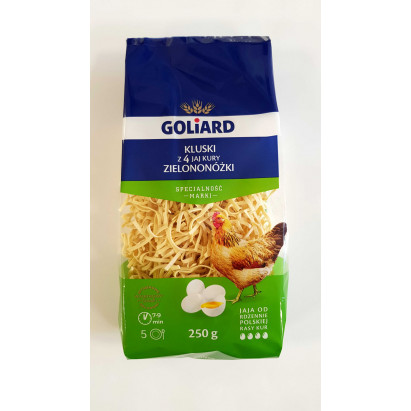 Goliard Kluski z jaj kury zielononóżki 250g