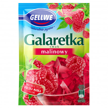 Gellwe Galaretka smak malinowy 72 g