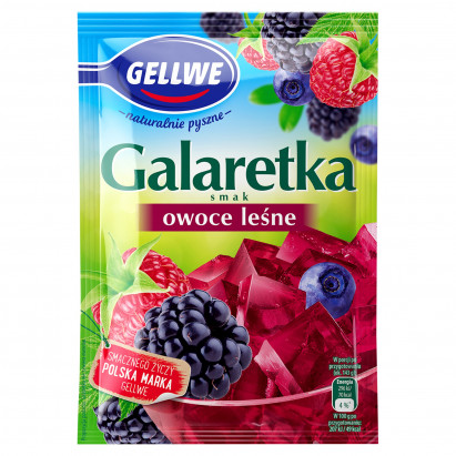 Gellwe Galaretka smak owoce leśne 72 g