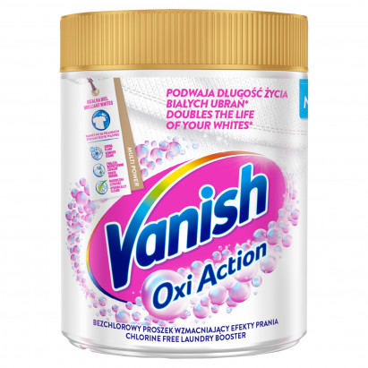 Vanish Oxi Action Odplamiacz do białych tkanin w proszku 470 g