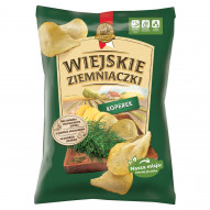 Wiejskie Ziemniaczki Chipsy ziemniaczane koperek 130 g 