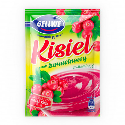 Gellwe Kisiel smak żurawinowy 38 g