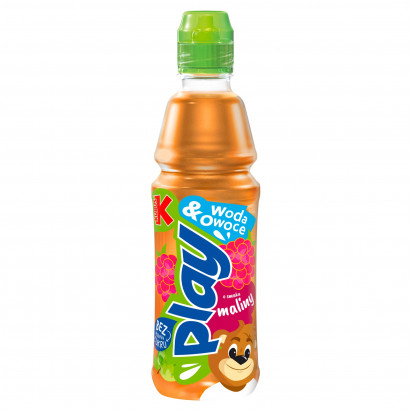 Kubuś Play Woda & Owoce Napój owocowy o smaku maliny 400 ml