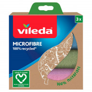 Vileda Ściereczka Mikrofibra 100 % Recycled 3 sztuki