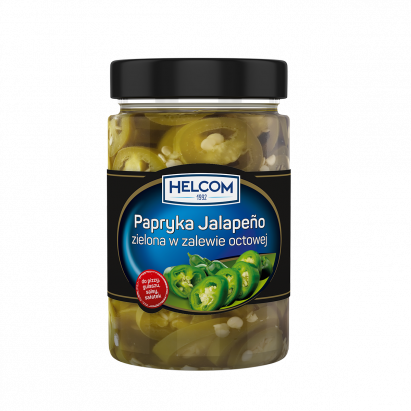 Papryka jalapeño zielona w zalewie octowej 327ml Helcom