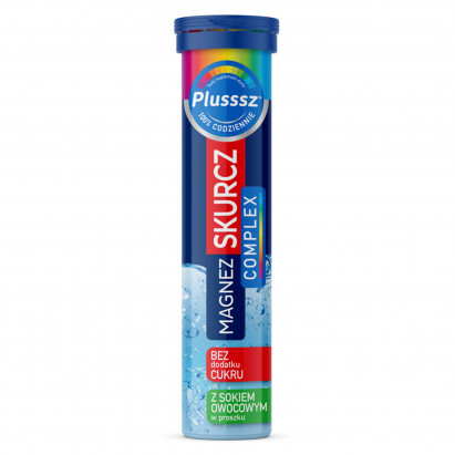 Plusssz Suplement diety magnez skurcz complex smak pomarańcza-grejpfrut 86 g (20 x 4,3 g)