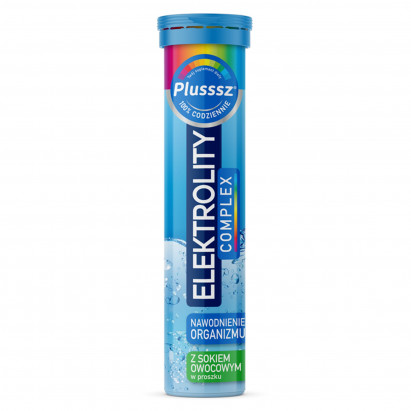 Plusssz Suplement diety elektrolity complex smak ananas & mango 86 g (20 x 4,3 g)