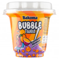 Bakoma Bubble Twist Jogurt pitny brzoskwinia marakuja z kulkami owocowymi 210 g