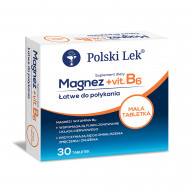Polski Lek Suplement diety magnez + vit. B₆ 9 g (30 x 0,3 g)