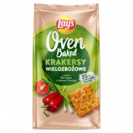 Lay's Oven Baked Krakersy wielozbożowe o smaku warzywa z zieloną cebulką 80 g