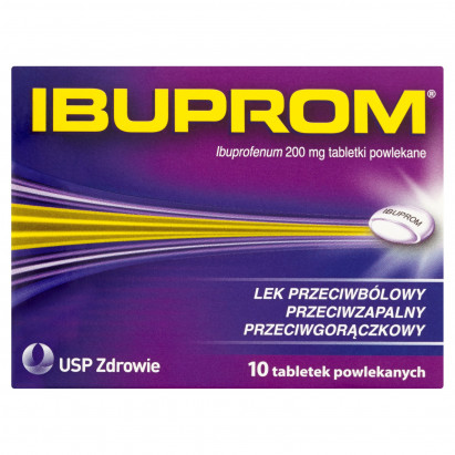 Ibuprom 200 mg Tabletki powlekane 10 tabletek