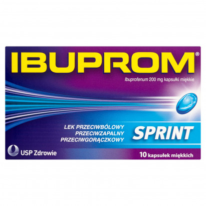 Ibuprom Sprint 200 mg Kapsułki miękkie 10 kapsułek