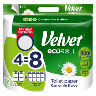 Velvet Big Roll Camomile & Aloe Papier toaletowy 4 rolki