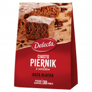 Delecta Duża Blacha Ciasto piernik z miodem mieszanka do domowego wypieku ciasta 680 g