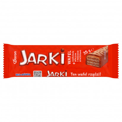 Baron Jarki Wafel + czekolada mleczna i nadzienie arachidowe 35 g
