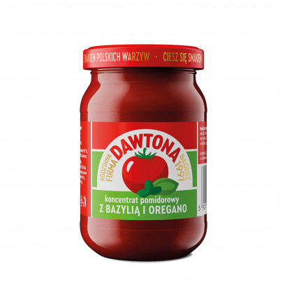Dawtona Koncentrat pomidorowy z bazylią i oregano 190 g