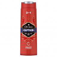 Old Spice Captain Żel Pod Prysznic I Szampon Dla Mężczyzn 400ml, 3W1, Długotrwała Świeżość