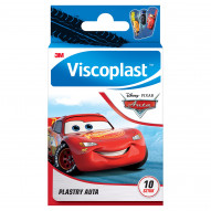 Viscoplast Auta Dekorowane plastry dla dzieci 72 mm x 25 mm 10 sztuk
