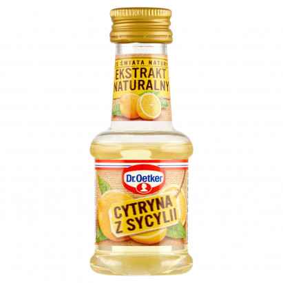 Dr. Oetker Ze świata natury Ekstrakt naturalny cytryna z Sycylii 30 ml
