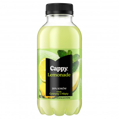 Cappy Lemonade Napój niegazowany smak cytryny i mięty 400 ml