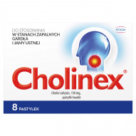 Cholinex Pastylki 8 sztuk