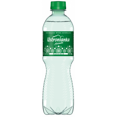 Ustronianka Biała Naturalna Woda Mineralna musująca 0,5l