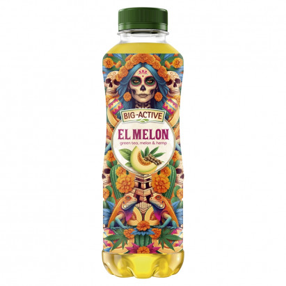Big-Active El Melon Napój owocowo-herbaciany o smaku melona z ekstraktem z nasion konopi 500 ml
