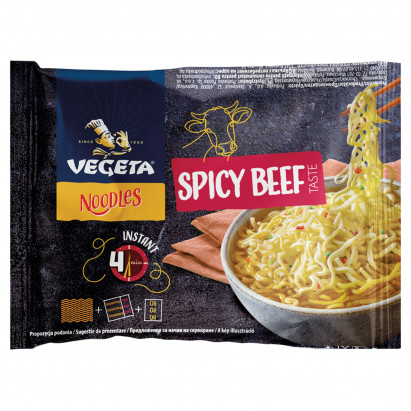 Vegeta Noodles Zupa o smaku wołowiny pikantna 75 g