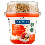 Polmlek Jogurt z jabłkami rodzynkami i cynamonem z musli kokosowym 210 g