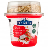 Polmlek Jogurt truskawkowy z musli kokosowym 210 g