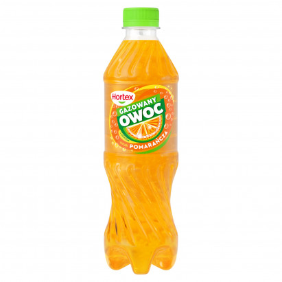 Hortex Gazowany Owoc Napój gazowany smak pomarańcza 500 ml