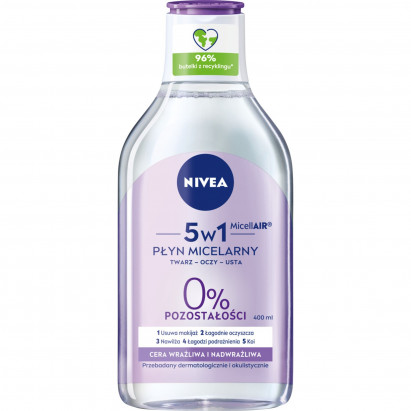 Nivea MicellAIR 5w1 Płyn micelarny cera wrażliwa i nadwrażliwa 400 ml