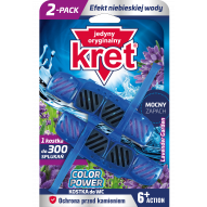 KRET Kostka WC Color power Lavender Garden 2x40g