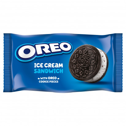 Oreo Ciastka kakaowe z masą lodową o smaku waniliowym 110 ml 