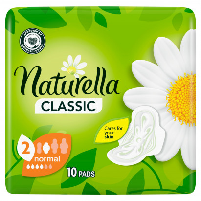 Naturella Classic Normal Camomile Podpaski ze skrzydełkami x10
