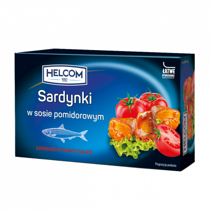 Sardynki w sosie pomidorowym 125g HELCOM