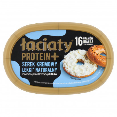 Łaciaty Protein+ Serek kremowy lekki naturalny 135 g